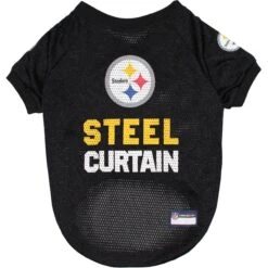 Pets First NFL Dog & Cat Raglan Jersey, Pittsburgh Steelers