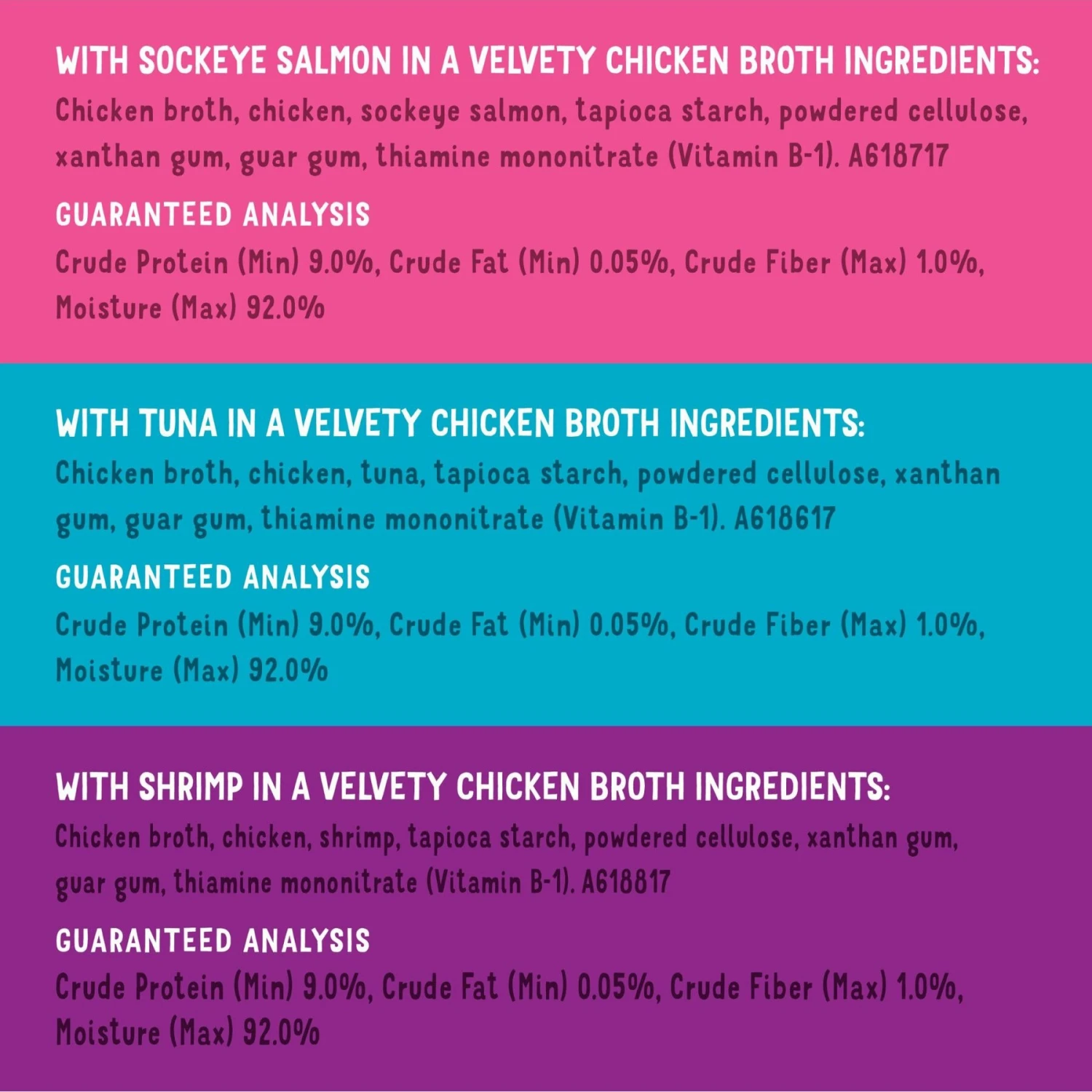 Friskies Lil' Soups Salmon, Tuna, & Shrimp Variety Pack Grain-Free Bits In Broth Wet Lickable Cat Food Topper 6 Friskies Lil' Soups Salmon, Tuna, & Shrimp Variety Pack Grain-Free Bits In Broth Wet Lickable Cat Food Topper - Image 4