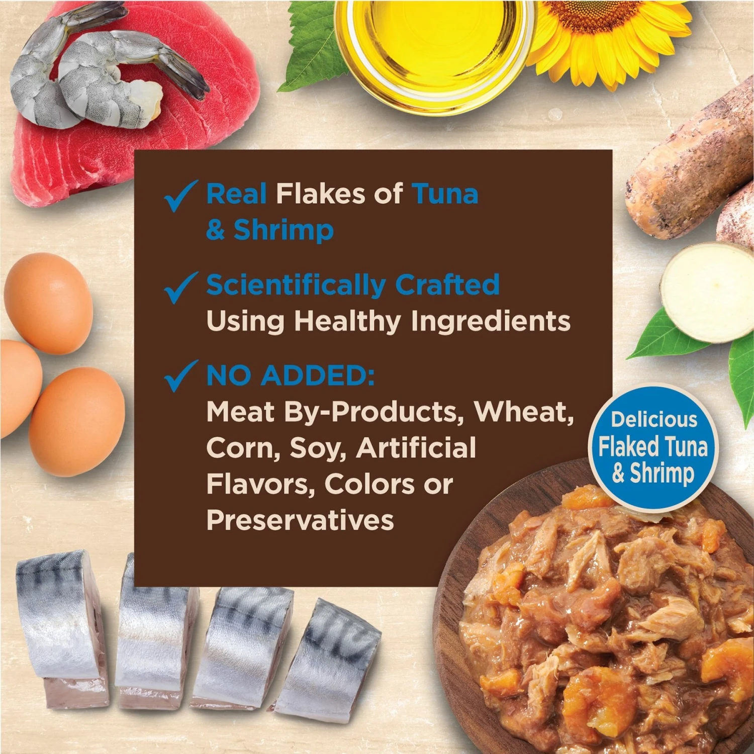 Wellness CORE Tiny Tasters Tuna & Shrimp Grain-Free Flaked Wet Cat Food, 1.75-oz Pouch, Case Of 12 7 Wellness CORE Tiny Tasters Tuna & Shrimp Grain-Free Flaked Wet Cat Food, 1.75-oz Pouch, Case Of 12 - Image 5