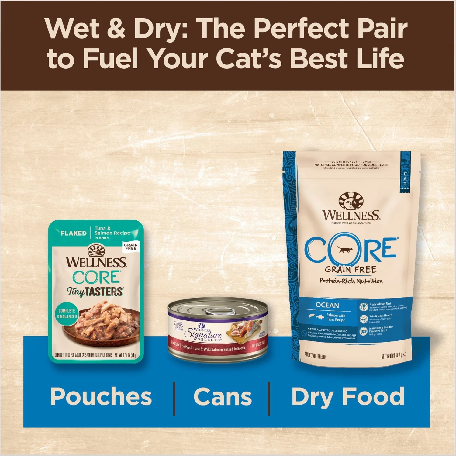 Wellness CORE Tiny Tasters Tuna & Shrimp Grain-Free Flaked Wet Cat Food, 1.75-oz Pouch, Case Of 12 8 Wellness CORE Tiny Tasters Tuna & Shrimp Grain-Free Flaked Wet Cat Food, 1.75-oz Pouch, Case Of 12 - Image 6