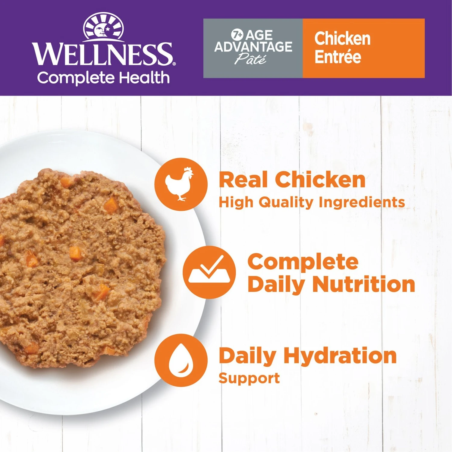 Wellness Complete Health Age Advantage Chicken Pate Wet Cat Food 5 Wellness Complete Health Age Advantage Chicken Pate Wet Cat Food - Image 3