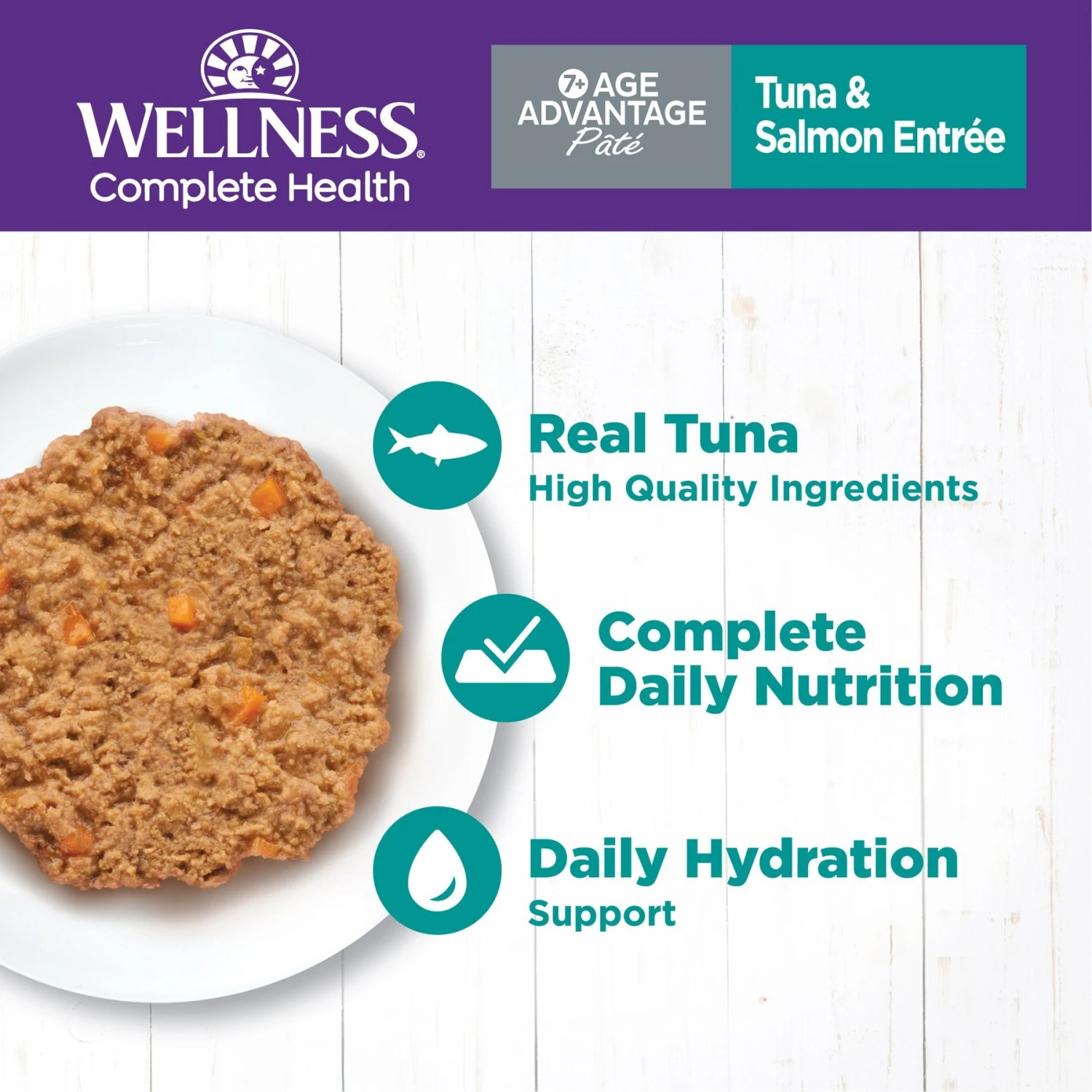 Wellness Complete Health Age Advantage Tuna & Salmon Pate Wet Cat Food 5 Wellness Complete Health Age Advantage Tuna & Salmon Pate Wet Cat Food - Image 3