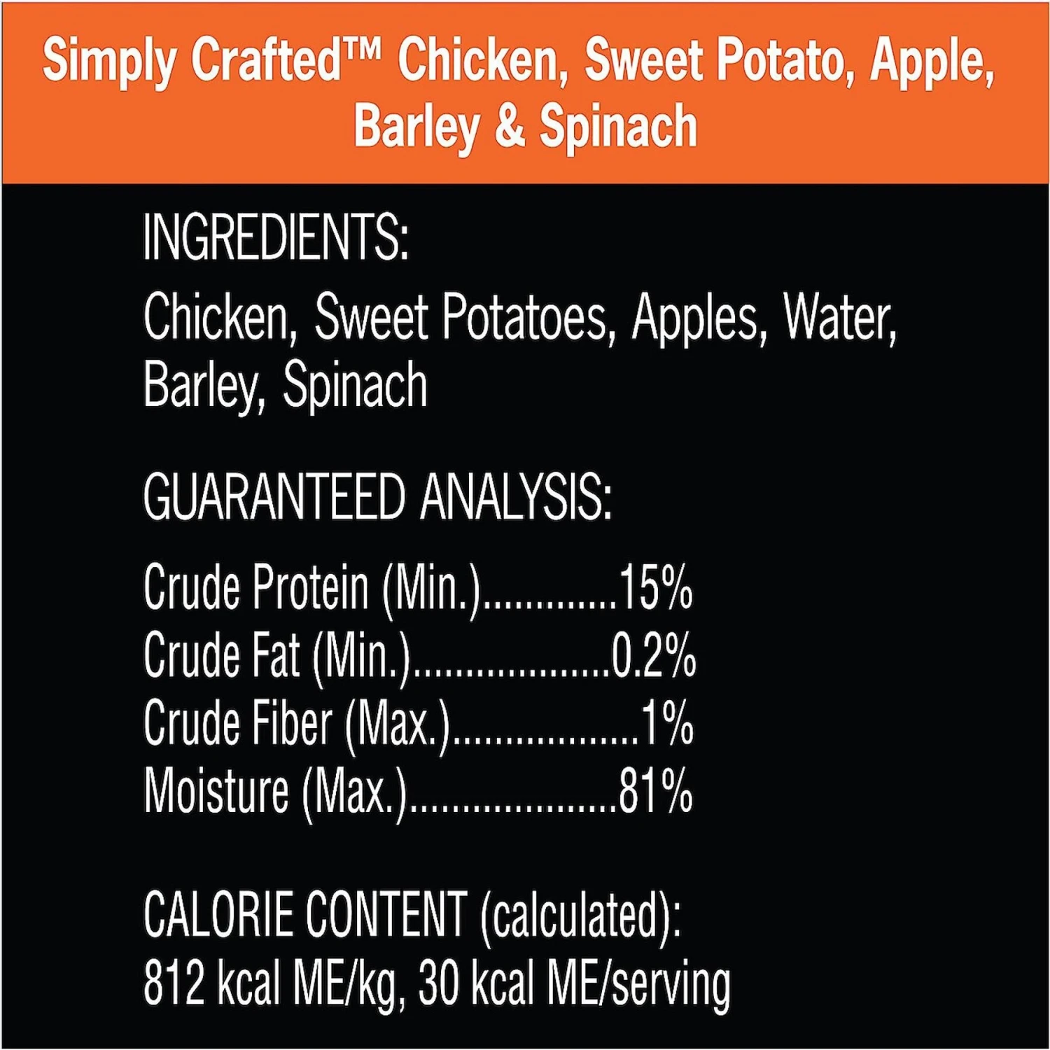 Cesar Simply Crafted Variety Pack Chicken, Carrots, Potatoes & Peas & Chicken, Sweet Potato, Apple, Barley & Spinach Limited-Ingredient Wet Dog Food Topper 8 Cesar Simply Crafted Variety Pack Chicken, Carrots, Potatoes & Peas & Chicken, Sweet Potato, Apple, Barley & Spinach Limited-Ingredient Wet Dog Food Topper - Image 6