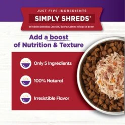 Wellness Bowl Boosters Simply Shreds Chicken, Beef & Carrots Natural Grain-Free Wet Dog Food Mixer Or Topper, 2.8-oz Pouch, Case Of 12 & Wellness Bowl Boosters Simply Shreds Chicken, Salmon & Pumpkin Natural Grain-Free Wet Dog Food Mixer Or Topper, 2.8-oz Pouch, Case Of 12 14 Wellness Bowl Boosters Simply Shreds Chicken, Beef & Carrots Natural Grain-Free Wet Dog Food Mixer Or Topper, 2.8-oz Pouch, Case Of 12 & Wellness Bowl Boosters Simply Shreds Chicken, Salmon & Pumpkin Natural Grain-Free Wet Dog Food Mixer Or Topper, 2.8-oz Pouch, Case Of 12 -Blue Buffalo Shop 367552 PT3. AC SS1800 V1674053874