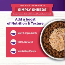 Wellness Bowl Boosters Simply Shreds Chicken, Beef & Carrots Natural Grain-Free Wet Dog Food Mixer Or Topper, 2.8-oz Pouch, Case Of 12 & Wellness Bowl Boosters Simply Shreds Chicken, Salmon & Pumpkin Natural Grain-Free Wet Dog Food Mixer Or Topper, 2.8-oz Pouch, Case Of 12 18 Wellness Bowl Boosters Simply Shreds Chicken, Beef & Carrots Natural Grain-Free Wet Dog Food Mixer Or Topper, 2.8-oz Pouch, Case Of 12 & Wellness Bowl Boosters Simply Shreds Chicken, Salmon & Pumpkin Natural Grain-Free Wet Dog Food Mixer Or Topper, 2.8-oz Pouch, Case Of 12 -Blue Buffalo Shop 367552 PT7. AC SS1800 V1674053870