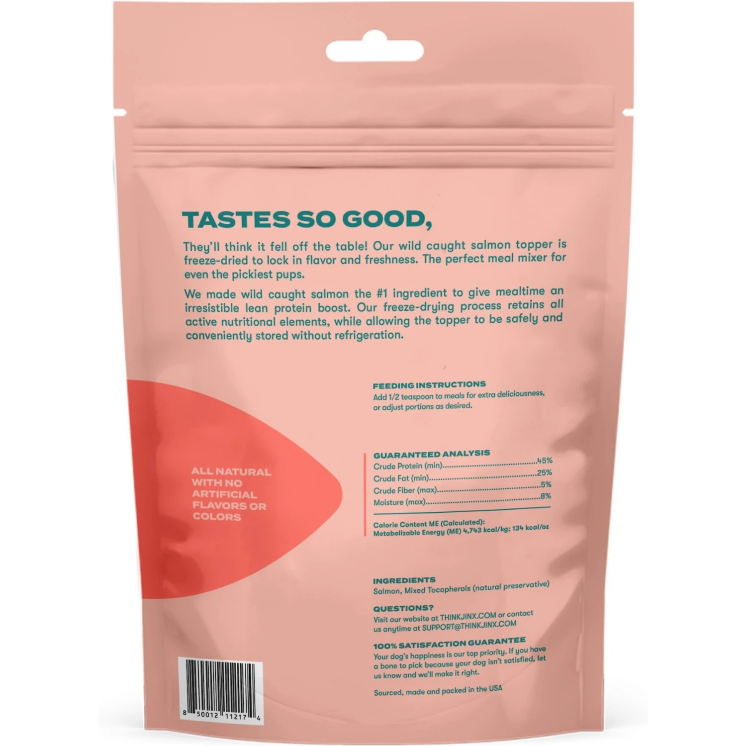 Jinx Freeze-Dried Salmon Dry Dog Food Topper, 3-oz Bag 4 Jinx Freeze-Dried Salmon Dry Dog Food Topper, 3-oz Bag - Image 2