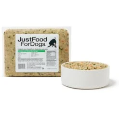 JustFoodForDogs Chicken & White Rice Recipe Frozen Human-Grade Fresh Dog Food