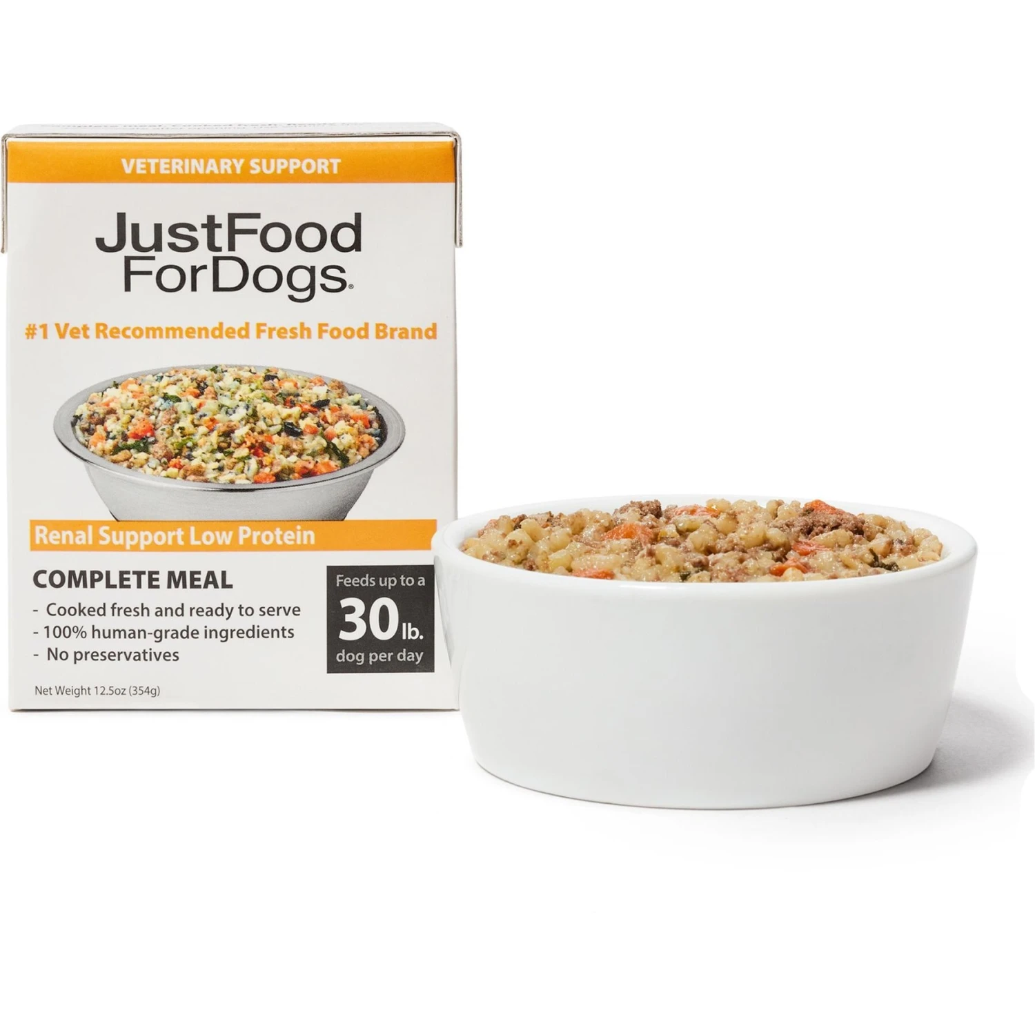 JustFoodForDogs Veterinary Diet PantryFresh Renal Support Low Protein Shelf-Stable Fresh Dog Food, 12.5-oz Pouch, Case Of 12 3 JustFoodForDogs Veterinary Diet PantryFresh Renal Support Low Protein Shelf-Stable Fresh Dog Food, 12.5-oz Pouch, Case Of 12