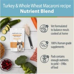 JustFoodForDogs DoItYourself Turkey & Whole Wheat Macaroni Recipe Fresh Dog Food Recipe & Nutrient Blend 13 JustFoodForDogs DoItYourself Turkey & Whole Wheat Macaroni Recipe Fresh Dog Food Recipe & Nutrient Blend -Blue Buffalo Shop 368155 PT2. AC SS1800 V1666386029