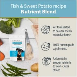 JustFoodForDogs DoItYourself Fish & Sweet Potato Recipe Fresh Dog Food Recipe & Nutrient Blend -Blue Buffalo Shop 368157 PT2. AC SS1800 V1666385905