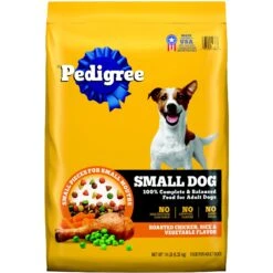 Pedigree Small Dog Complete Nutrition Roasted Chicken, Rice & Vegetable Flavor Small Breed Adult Dry Dog Food