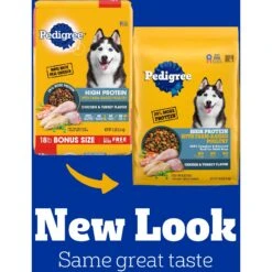 Pedigree High Protein Chicken & Turkey Flavor Adult Dry Dog Food 13 Pedigree High Protein Chicken & Turkey Flavor Adult Dry Dog Food -Blue Buffalo Shop 368365 PT2. AC SS1800 V1668027277