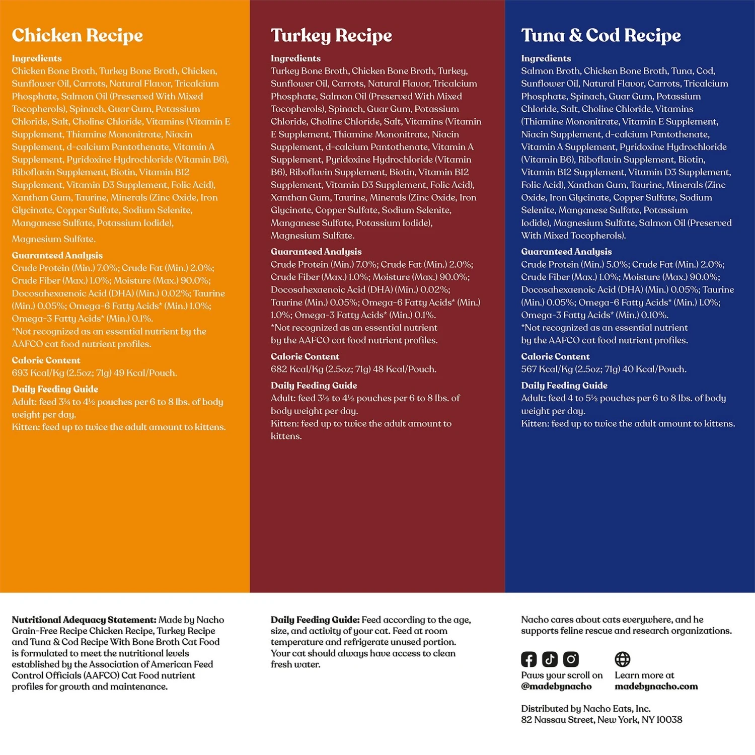 Made By Nacho Shredded & Diced Recipes With Homestyle Bone Broth Variety Pack Grain-Free Wet Cat Food 11 Made By Nacho Shredded & Diced Recipes With Homestyle Bone Broth Variety Pack Grain-Free Wet Cat Food - Image 9