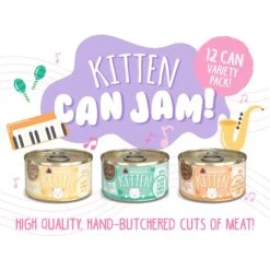 Weruva Kitten Can Jam! Chicken, Tuna & Salmon Flavored Pate Canned Cat Food Variety Pack -Blue Buffalo Shop 373280 PT4. AC SS1800 V1657657676