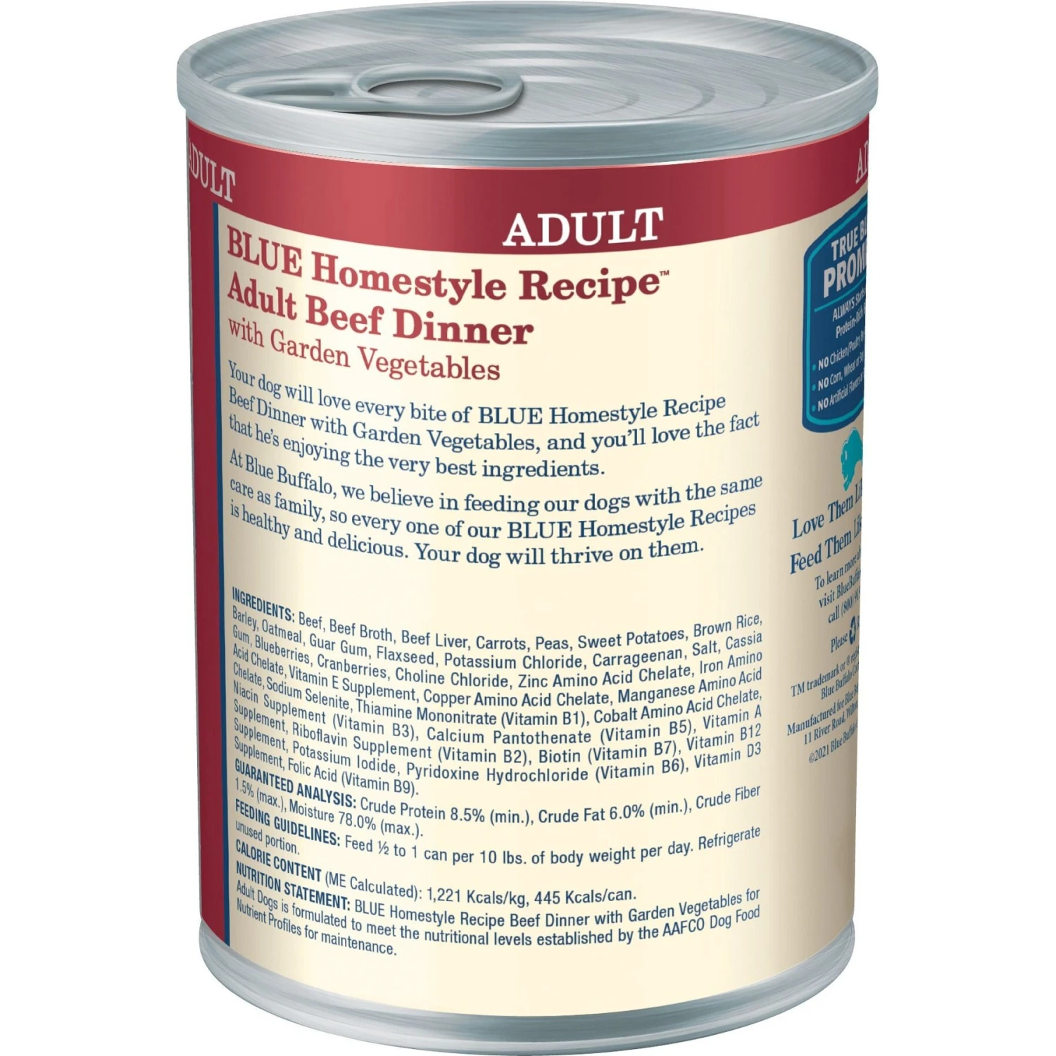 Blue Buffalo Homestyle Recipe Beef Dinner With Garden Vegetables & Sweet Potatoes Canned Dog Food 5 Blue Buffalo Homestyle Recipe Beef Dinner With Garden Vegetables & Sweet Potatoes Canned Dog Food - Image 3