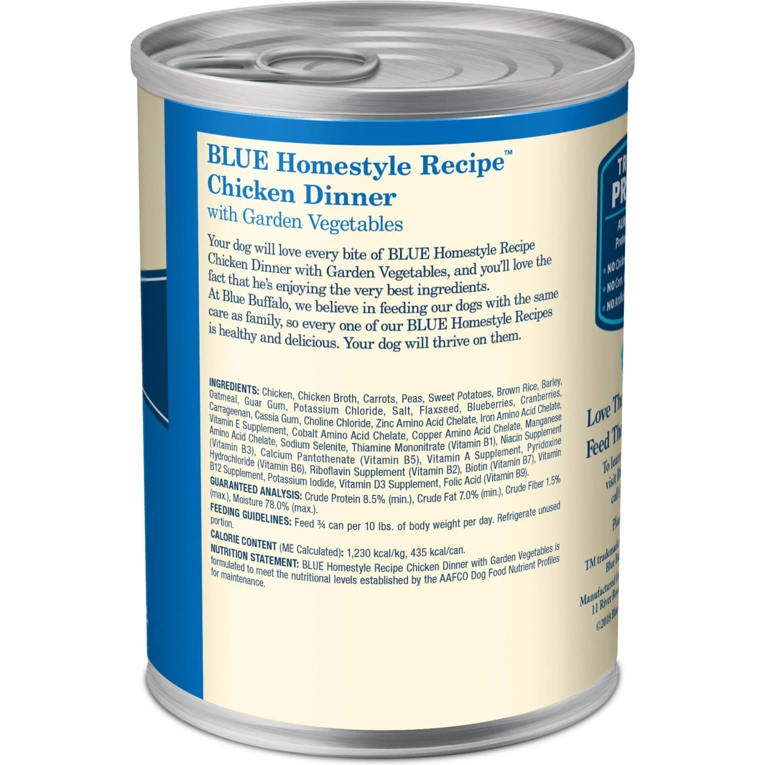 Blue Buffalo Homestyle Recipe Chicken Dinner With Garden Vegetables & Brown Rice Canned Dog Food 4 Blue Buffalo Homestyle Recipe Chicken Dinner With Garden Vegetables & Brown Rice Canned Dog Food - Image 2
