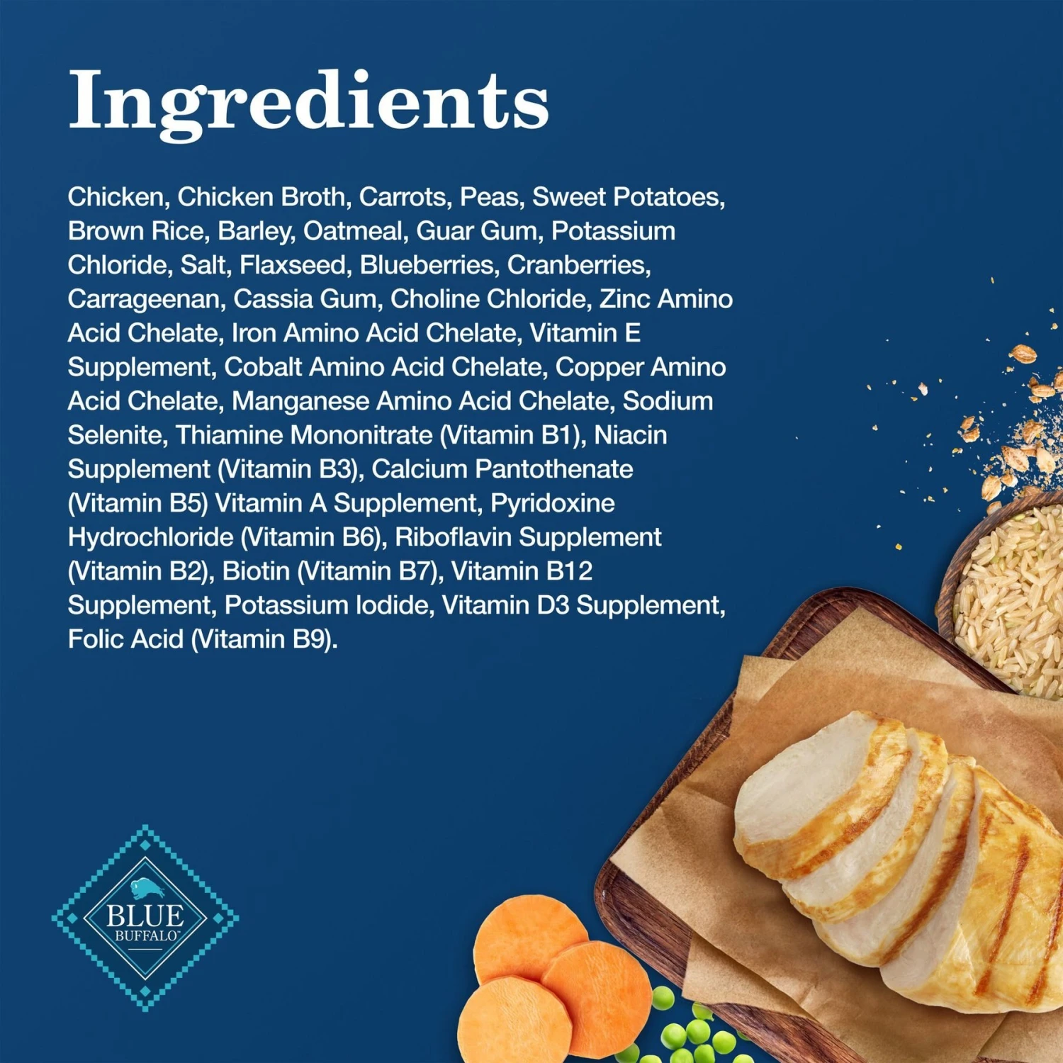 Blue Buffalo Homestyle Recipe Chicken Dinner With Garden Vegetables & Brown Rice Canned Dog Food 7 Blue Buffalo Homestyle Recipe Chicken Dinner With Garden Vegetables & Brown Rice Canned Dog Food - Image 5