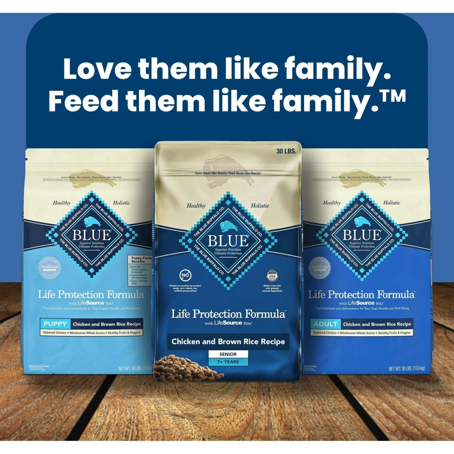 Blue Buffalo Life Protection Formula Large Breed Healthy Weight Adult Chicken & Brown Rice Recipe Dry Dog Food 11 Blue Buffalo Life Protection Formula Large Breed Healthy Weight Adult Chicken & Brown Rice Recipe Dry Dog Food - Image 9