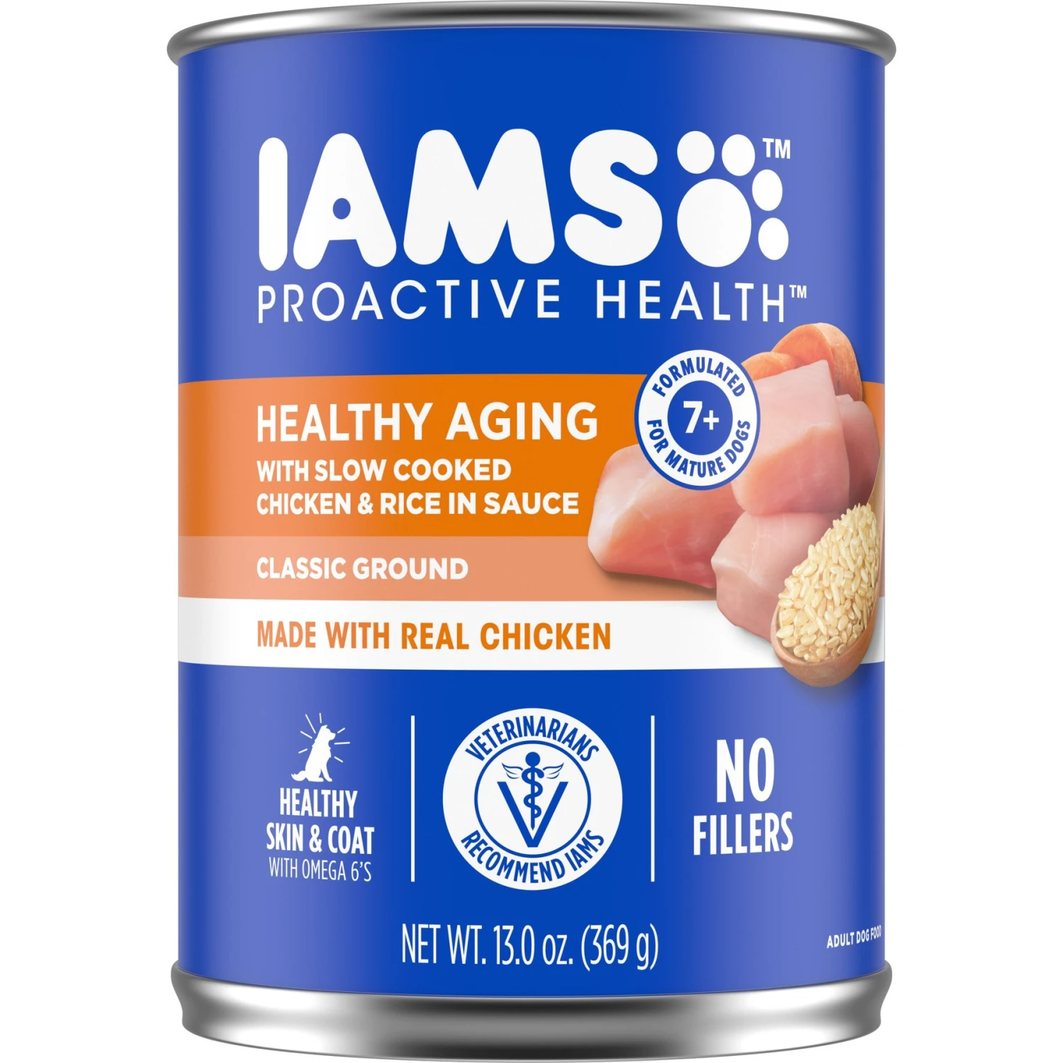Iams ProActive Health Classic Ground With Slow Cooked Chicken & Rice Healthy Aging Senior Wet Dog Food 3 Iams ProActive Health Classic Ground With Slow Cooked Chicken & Rice Healthy Aging Senior Wet Dog Food