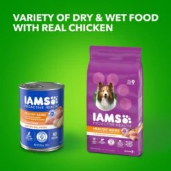 Iams ProActive Health Classic Ground With Slow Cooked Chicken & Rice Healthy Aging Senior Wet Dog Food 17 Iams ProActive Health Classic Ground With Slow Cooked Chicken & Rice Healthy Aging Senior Wet Dog Food -Blue Buffalo Shop 47672 PT8. AC SS1800 V1658188525