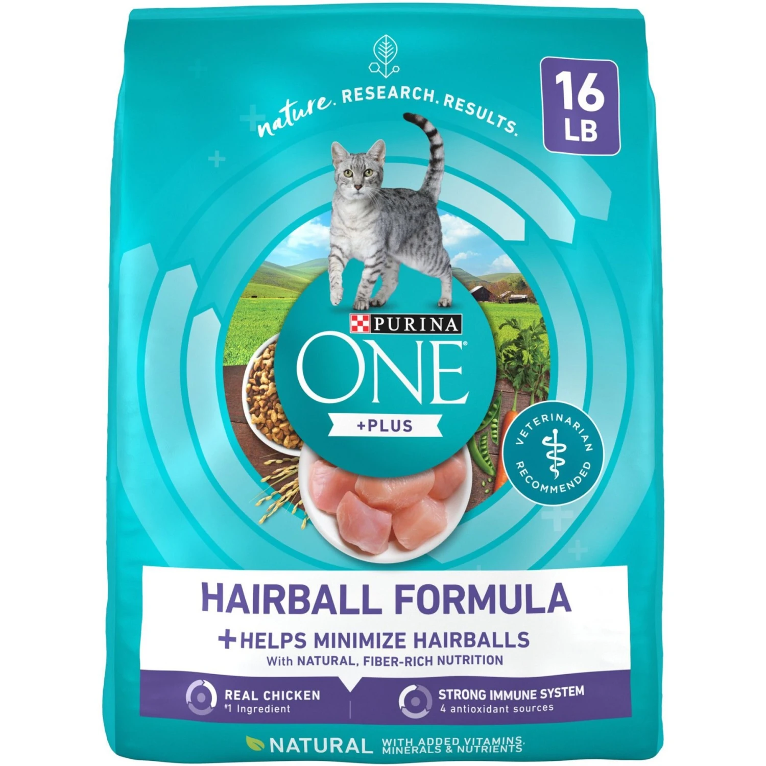 Purina ONE +Plus Hairball Formula Natural Adult Dry Cat Food 3 Purina ONE +Plus Hairball Formula Natural Adult Dry Cat Food