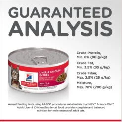 Hill's Science Diet Adult Liver & Chicken Entree Canned Cat Food -Blue Buffalo Shop 49002 PT6. AC SS1800 V1598151059