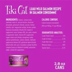 Tiki Cat Luau Wild Salmon In Salmon Consomme Grain-Free Canned Cat Food -Blue Buffalo Shop 49112 PT2. AC SS1800 V1702329362