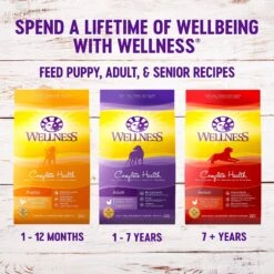 Wellness Complete Health Puppy Deboned Chicken, Oatmeal & Salmon Meal Recipe Dry Dog Food 15 Wellness Complete Health Puppy Deboned Chicken, Oatmeal & Salmon Meal Recipe Dry Dog Food -Blue Buffalo Shop 49183 PT6. AC SS1800 V1627506425