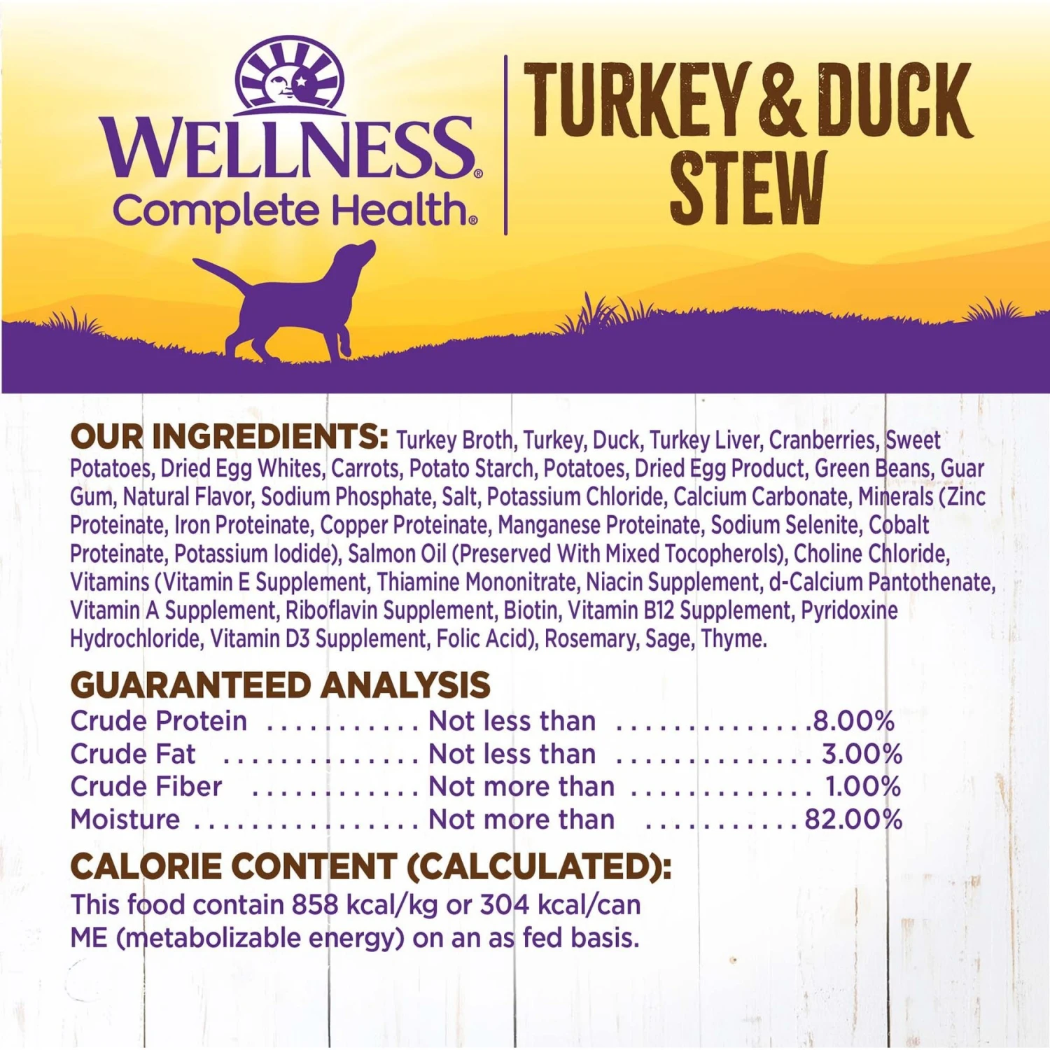 Wellness Turkey & Duck Stew With Sweet Potatoes & Cranberries Canned Dog Food 9 Wellness Turkey & Duck Stew With Sweet Potatoes & Cranberries Canned Dog Food - Image 7