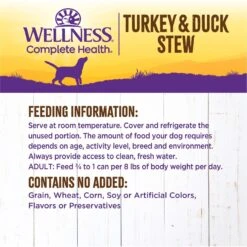Wellness Turkey & Duck Stew With Sweet Potatoes & Cranberries Canned Dog Food 17 Wellness Turkey & Duck Stew With Sweet Potatoes & Cranberries Canned Dog Food -Blue Buffalo Shop 49220 PT7. AC SS1800 V1657657682