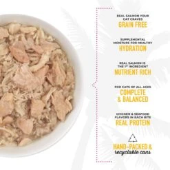 Tiki Cat Luau Wild Salmon & Chicken In Chicken Consomme Grain-Free Canned Cat Food -Blue Buffalo Shop 49507 PT3. AC SS1800 V1702328806