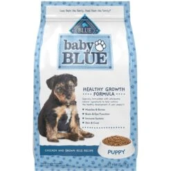 Blue Buffalo Baby Blue Healthy Growth Formula Natural Chicken & Brown Rice Recipe Puppy Dry Food & Blue Buffalo Baby Blue Natural Savory Chicken Puppy Treats, 4-oz Bag -Blue Buffalo Shop 501858 PT5. AC SS1800 V1648510911