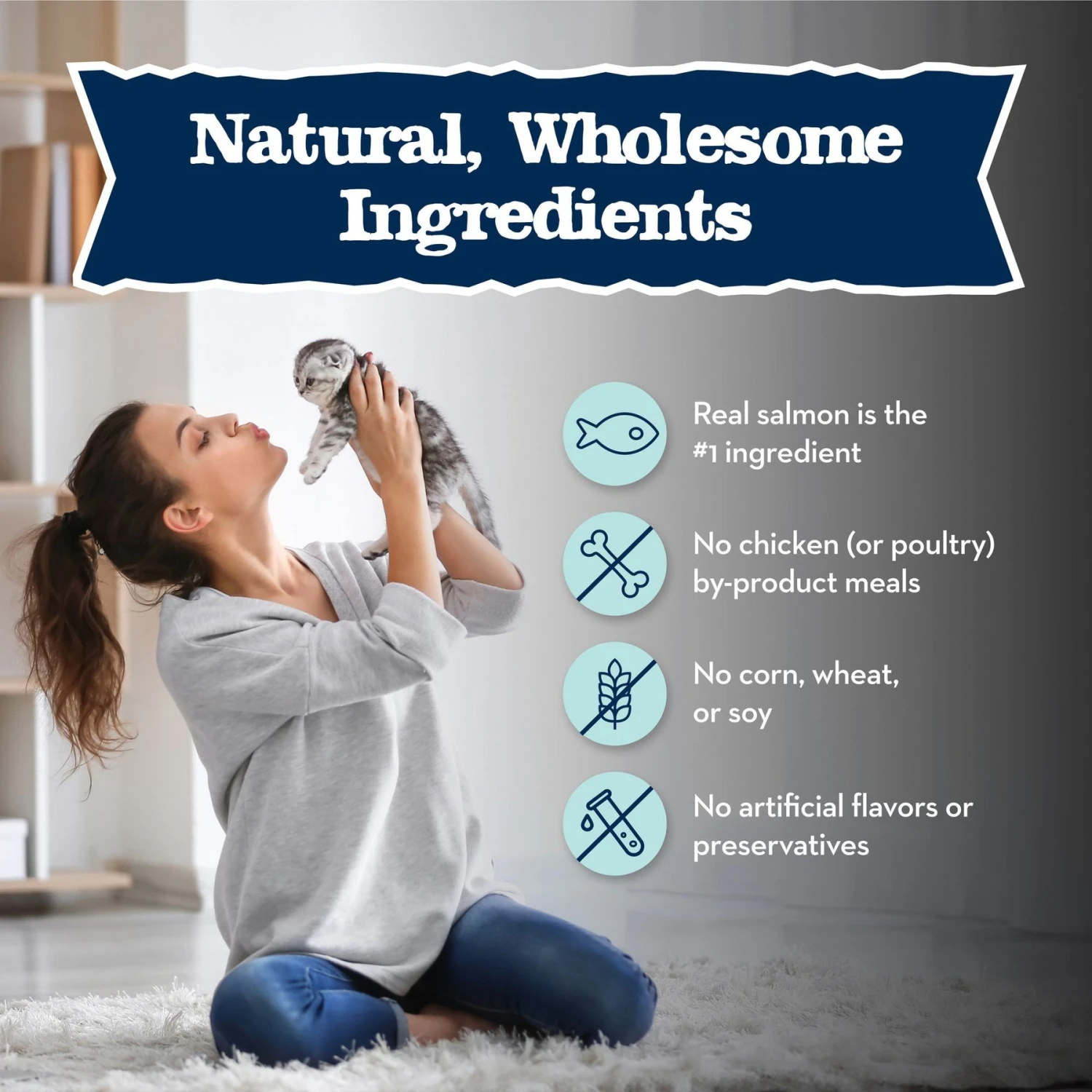 Blue Buffalo Baby Blue Healthy Growth Formula Grain-Free High Protein Salmon Recipe Kitten Wet Food, 3-oz Cans, Case Of 24 8 Blue Buffalo Baby Blue Healthy Growth Formula Grain-Free High Protein Salmon Recipe Kitten Wet Food, 3-oz Cans, Case Of 24 - Image 6