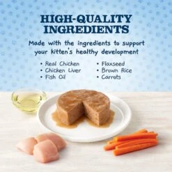 Blue Buffalo Baby Blue Healthy Growth Formula Natural Multi-Pack Chicken Recipe Kitten Wet Food, 3-oz Cans, 6 Count 13 Blue Buffalo Baby Blue Healthy Growth Formula Natural Multi-Pack Chicken Recipe Kitten Wet Food, 3-oz Cans, 6 Count -Blue Buffalo Shop 502326 PT3. AC SS1800 V1647638811