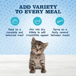 Blue Buffalo Baby Blue Healthy Growth Formula Grain-Free High Protein Variety Pack Kitten Wet Food, 3-oz Can, Case Of 6 12 Blue Buffalo Baby Blue Healthy Growth Formula Grain-Free High Protein Variety Pack Kitten Wet Food, 3-oz Can, Case Of 6 -Blue Buffalo Shop 502350 PT2. AC SS1800 V1647639438