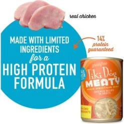 Tiki Dog Meaty Whole Foods Grain-Free Chicken Shredded Canned Dog Food, 12-oz, Case Of 8 -Blue Buffalo Shop 505050 PT3. AC SS1800 V1648590986