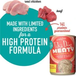 Tiki Dog Meaty Whole Foods Grain-Free Chicken & Beef Shredded Canned Dog Food, 12-oz, Case Of 8 13 Tiki Dog Meaty Whole Foods Grain-Free Chicken & Beef Shredded Canned Dog Food, 12-oz, Case Of 8 -Blue Buffalo Shop 505122 PT3. AC SS1800 V1648590989