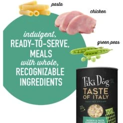 Tiki Dog Taste Of Italy! Grain-Free Chicken & Pasta Carbonara Chunks In Gravy Canned Dog Food, 12-oz, Case Of 8 -Blue Buffalo Shop 505194 PT3. AC SS1800 V1648582895
