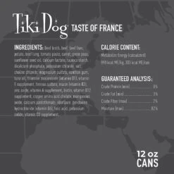 Tiki Dog Taste Of France! Grain-Free Beef & Potatoes Burgundy Chunks In Gravy Canned Dog Food, 12-oz, Case Of 8 -Blue Buffalo Shop 505290 PT2. AC SS1800 V1648580201