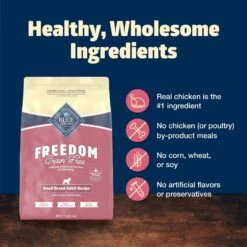 Blue Buffalo Freedom Small Breed Adult Chicken Recipe Grain-Free Dry Dog Food -Blue Buffalo Shop 50782 PT5. AC SS1800 V1649112686