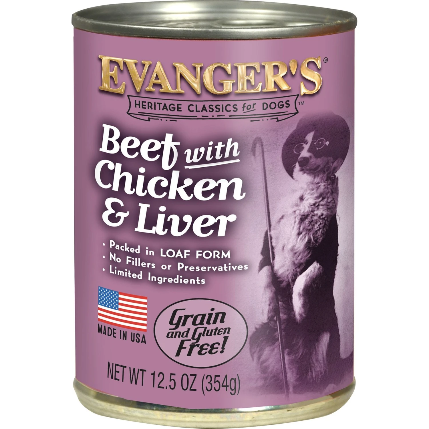 Evanger's Classic Recipes Beef With Chicken & Liver Grain-Free Canned Dog Food 3 Evanger's Classic Recipes Beef With Chicken & Liver Grain-Free Canned Dog Food