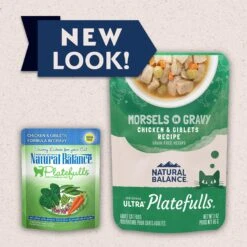 Natural Balance Platefulls Chicken & Giblets Formula In Gravy Grain-Free Cat Food Pouches -Blue Buffalo Shop 50938 PT1. AC SS1800 V1675457616