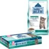 Blue Buffalo Baby Blue Healthy Growth Formula Grain-Free High Protein Chicken & Pea Recipe Kitten Dry Food & Blue Buffalo Baby Blue Healthy Growth Formula Grain-Free High Protein Variety Pack Kitten Wet Food, 3-oz Can, Case Of 6 -Blue Buffalo Shop 515062 MAIN. AC SS1800 V1649340764