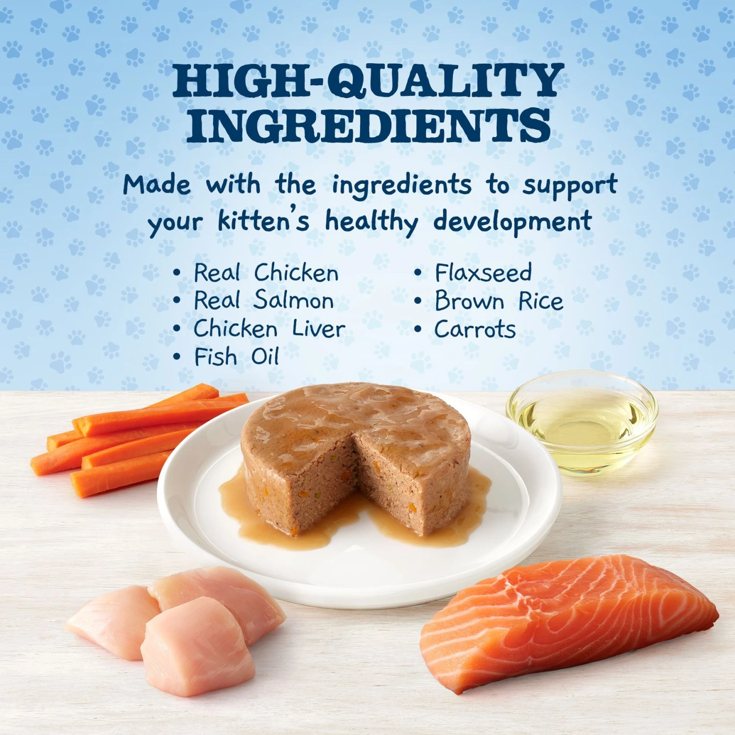 Blue Buffalo Baby Blue Healthy Growth Formula Grain-Free High Protein Chicken & Pea Recipe Kitten Dry Food & Blue Buffalo Baby Blue Healthy Growth Formula Grain-Free High Protein Variety Pack Kitten Wet Food, 3-oz Can, Case Of 6 6 Blue Buffalo Baby Blue Healthy Growth Formula Grain-Free High Protein Chicken & Pea Recipe Kitten Dry Food & Blue Buffalo Baby Blue Healthy Growth Formula Grain-Free High Protein Variety Pack Kitten Wet Food, 3-oz Can, Case Of 6 - Image 4