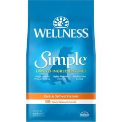 Wellness Simple Limited Ingredient Diet Duck & Oatmeal Formula Dry Dog Food