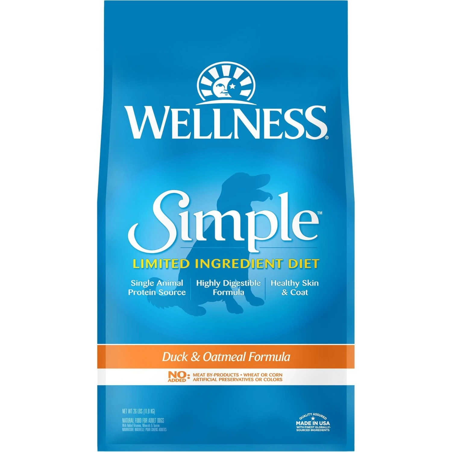Wellness Simple Limited Ingredient Diet Duck & Oatmeal Formula Dry Dog Food 3 Wellness Simple Limited Ingredient Diet Duck & Oatmeal Formula Dry Dog Food