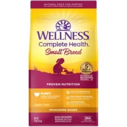 Wellness Small Breed Complete Health Puppy Turkey, Oatmeal & Salmon Meal Recipe Dry Dog Food