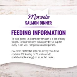 Wellness Cubed Salmon Dinner Morsels In Gravy Grain-Free Canned Cat Food -Blue Buffalo Shop 52113 PT5. AC SS1800 V1636516057