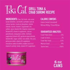 Tiki Cat Grill Tuna In Crab Surimi Grain-Free Canned Cat Food -Blue Buffalo Shop 52571 PT2. AC SS1800 V1703699802
