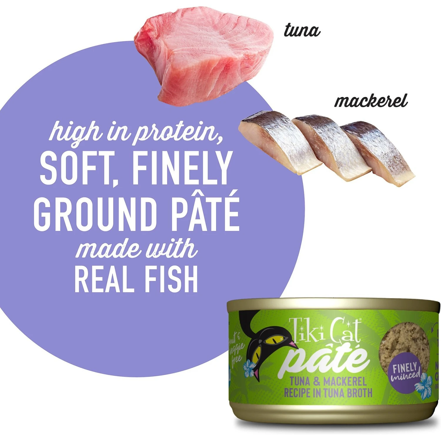 Tiki Cat Luau Ahi Tuna & Mackerel Pate Wet Cat Food 6 Tiki Cat Luau Ahi Tuna & Mackerel Pate Wet Cat Food - Image 4